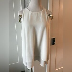 BCBGMAXAZRIA top white , L